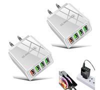 Magvolt Pro Phone Charger, Magvolt Pro Charger, 4-Port Quick Charge 3.0 Hub, Fast Charging with Multi-Protection System, Built-in Voltage Regulator, for All Phones (2pcs White)