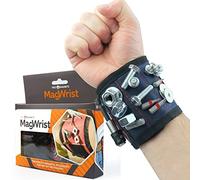 MagWrist Bracelet magnétique bleu pour vis, clous, forets - Idéal pour menuiserie, bricolage, électricien, mécanicien
