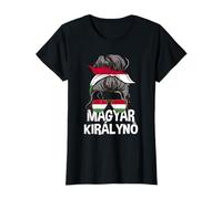Magyar Kiralyn Chignon Hongrois Queen Cheveux désordonnés Femmes Hongrie T-Shirt