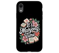 Mah Jongg Tile Set Lover It's Mahjong Time Chinois Game Fan Coque pour iPhone XR