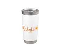 Mahalo Frangipani Hawaii Gobelet isotherme en acier inoxydable double paroi