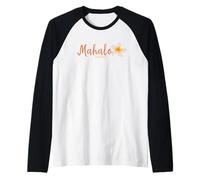 Mahalo Frangipani Hawaii Manche Raglan