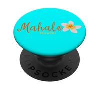 Mahalo Frangipani Hawaii PopSockets PopGrip Adhésif