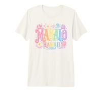 Mahalo Hawaï Aloha Groovy T-Shirt Haut de Gamme