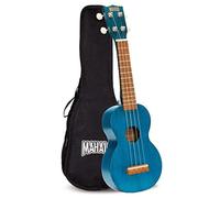 Mahalo Kahiko Ukulélé Soprano avec Housse Bleu Satin