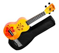 Mahalo MD1HBORB Design Series Soprano Fleurs Hibiscus + Housse Ukulélé