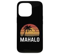 Mahalo Means Thank You Hawaiian Hawaii Family Gratitude Coque pour iPhone 13 Pro