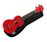 Mahalo Ukulélé Rainbow Soprano Rouge brillant avec housse