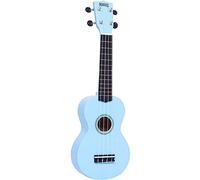 Mahalo Ukulélé Rainbow Soprano avec housse Bleu ciel brillant