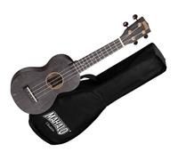 Mahalo MS1TBK Slimline Soprano Noir Satin + Housse Ukulélé