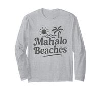 Mahalo Plages Funny Hawaiian Palm Tree Surf Soleil Vacances Manche Longue