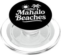Mahalo Plages Funny Hawaiian Palm Tree Surf Soleil Vacances PopSockets PopGrip pour MagSafe