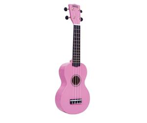 Mahalo Rainbow Ukulélé Soprano avec Housse Rose Brillant, Scale: 346 mm
