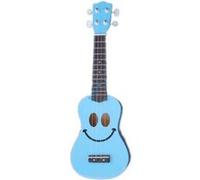 Mahalo Mahalo Smiley Ukulele Light Blue