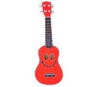 Mahalo Mahalo Smiley Ukulele Red