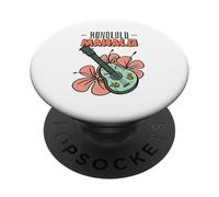 Mahalo Vacances familiales Honolulu Hawaii PopSockets PopGrip Adhésif