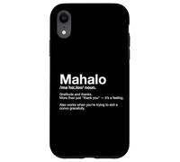 Mahalo Words of Hawaii : définition Amusante, apprenez l'hawaïen Coque pour iPhone XR