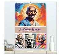 Mahatma Gandhi (hochwertiger Premium Wandkalender 2026 DIN A2 hoch), Kunstdruck in Hochglanz: Weise Worte eines Freiheitskämpfers