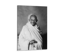 Mahatma Gandhi - Portraits sur toile - Impression sur toile - Décoration murale - 20 x 30 cm