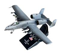 Mahfisj Avion militaire A-10 à l'échelle 1/100 pré-construit en métal moulé sous pression avec un support de base stable et un tapis de piste en caoutchouc idéal cadeau et collection