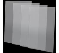 MAHIONG Lot de 4 feuilles A3 en acrylique transparent de 3 mm d'épaisseur - Feuille Perspex en plastique transparent pour loisirs créatifs et projets créatifs - 42 x 29,7 cm
