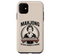 Mahjong Amusant Parce Que Le Meurtre n'est Pas Une Bonne Chose Coque pour iPhone 11