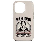 Mahjong Amusant Parce Que Le Meurtre n'est Pas Une Bonne Chose Coque pour iPhone 13 Pro