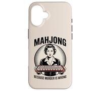 Mahjong Amusant Parce Que Le Meurtre n'est Pas Une Bonne Chose Coque pour iPhone 16