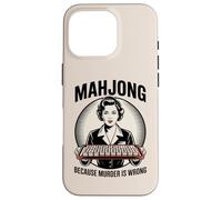 Mahjong Amusant Parce Que Le Meurtre n'est Pas Une Bonne Chose Coque pour iPhone 16 Pro