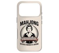 Mahjong Amusant Parce Que Le Meurtre n'est Pas Une Bonne Chose Coque pour iPhone 17 Pro
