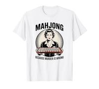 Mahjong Amusant Parce Que Le Meurtre n'est Pas Une Bonne Chose T-Shirt