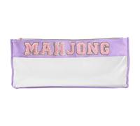 Mahjong Carrelage Bag Vide - Sacs Mahjong pour Carrelage | Sac Accessoire avec Fermeture Éclair | Mallette de Protection Transparente | Support pour Studio, Jeux de Plein air, Soirée de Jeux, Adultes
