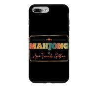 Mahjong, C'est la façon Dont Les Amis se réunissent pour Une soirée de Jeux Sociaux Vintage Coque pour iPhone 7 Plus/8 Plus