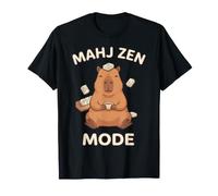 Mahjong drôle Capybara Mahj Zen Mode soirée Jeu T-Shirt