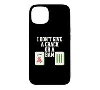 Mahjong drôle I Don't Give a Crack Or a bam Coque pour iPhone 13