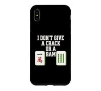 Mahjong drôle I Don't Give a Crack Or a bam Coque pour iPhone XS Max