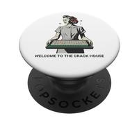 Mahjong drôle Welcome to The Crack House Game Night PopSockets PopGrip Adhésif