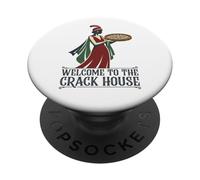 Mahjong drôle Welcome to The Crack House Game Night PopSockets PopGrip Adhésif
