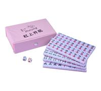 Mahjong Du Bout Des Doigts - Tuiles De Mahjong De Voyage 0,66 * 0,43 Pouces, Ensemble De Jeu Chinois, Ensemble De Mini Mahjongs | Jeux De Mahjongs Portables | Jeu De Fête Intéressant Dans Un Dortoir F