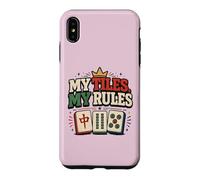 Mahjong Funny My Tiles My Rules Jeu Coque pour iPhone XS Max