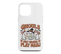 Mahjong Halloween Fantômes Mignons Soirée Jeu Coque pour iPhone 13 Pro Max