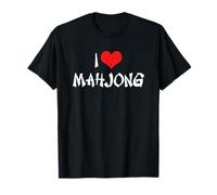 Mahjong I Love The Red Heart - Mah Jong Lover T-Shirt