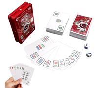 Mahjong,Juego De Cartas Mahjong - Tarjeta Con Letra Grande 2024,Tarjeta Con Estampado Grande De Iron Case Para Actividades Sociales, Reuniones De Amigos, Fiestas, Actividades FA