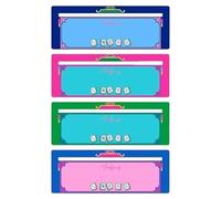 Mahjong Line Finder - Mah Jong Rule Helper, Mahjong Line Finder Set with Easy Reading Guides, 4 Pieces Game Aid Cards, Tabletop Game Accessory for Seniors Adults Road Trip 7.48x2.76x0.04 Inch