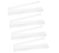 Mahjong Lot de 4 supports magnétiques en acrylique transparent de 50,8 cm pour amis, fêtes, réunions de famille, concours, centres seniors et communauté