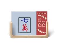 Mahjong Million Calendrier de bureau 2022 à 7 carreaux 12 mois