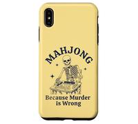 Mahjong Parce Que Le Meurtre n'est Pas Un Bon Joueur de Skeleton Coque pour iPhone XS Max