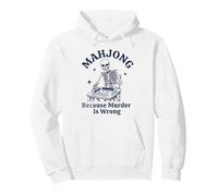 Mahjong Parce Que Le Meurtre n'est Pas Un Bon Joueur de Skeleton Sweat à Capuche