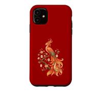 Mahjong Phoenix Oiseau Cerisier Fleurs Carrelage Art Floral Lover Coque pour iPhone 11