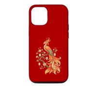 Mahjong Phoenix Oiseau Cerisier Fleurs Carrelage Art Floral Lover Coque pour iPhone 12/12 Pro